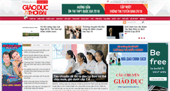 Desktop Screenshot of giaoducthoidai.vn